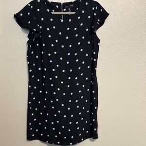 Adrienne Vittadini Black and White Polka Dot Dress